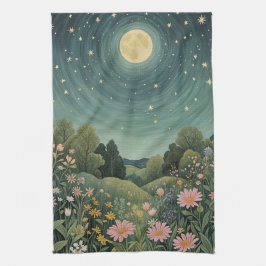 Magic Moonlit Meadow Kökshandduk