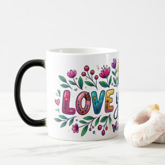 Magic Morphing Mug - Floral Sunflower "Love You Mo Magisk Mugg