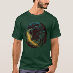 Magic Mountain Biking Äventyr Trail Scene T Shirt