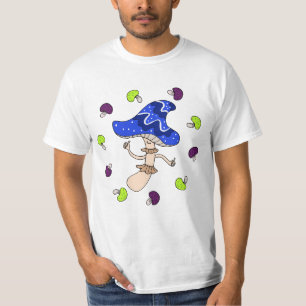 Magic Mushroom Älskare Strange Konstig svampar kon T Shirt