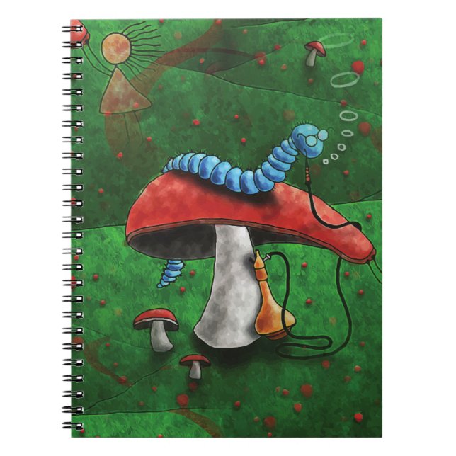 Magic Mushroom Anteckningsbok Med Spiral (Framsidan)