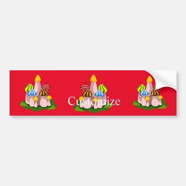 Magic Mushroom Cathedral Thunder_Cove Bildekal (Framsidan)