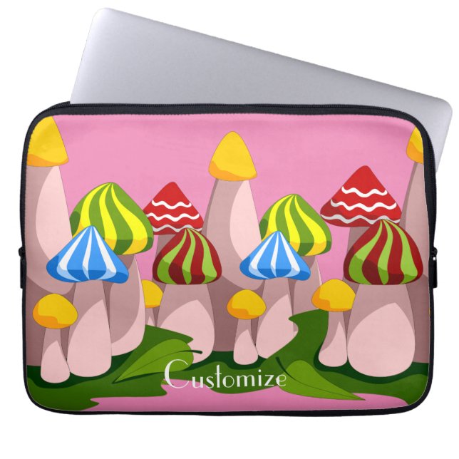 Magic Mushroom Cathedral Thunder_Cove Laptop Fodral (Framsidan)