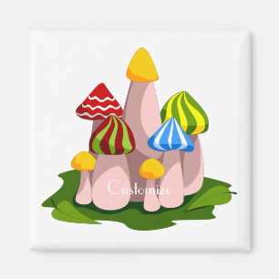 Magic Mushroom Cathedral Thunder_Cove Magnet