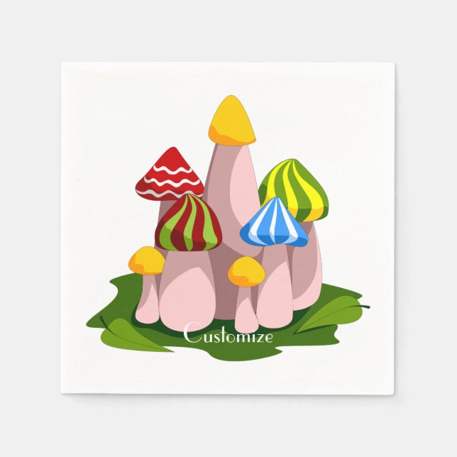 Magic Mushroom Cathedral Thunder_Cove Pappersservett (Framsidan)