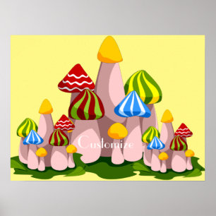 Magic Mushroom Cathedral Thunder_Cove Poster