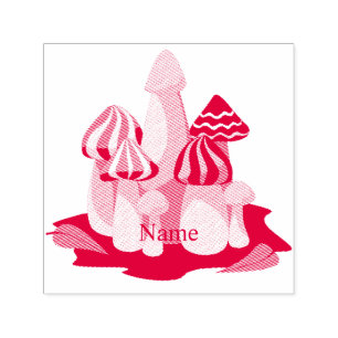 Magic Mushroom Cathedral Thunder_Cove Självfärgande Stämpel