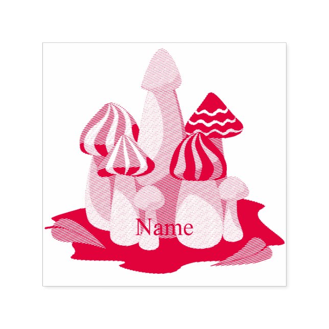 Magic Mushroom Cathedral Thunder_Cove Självfärgande Stämpel (Design)