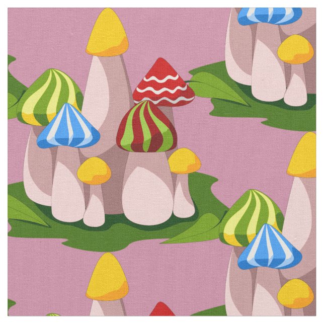 Magic Mushroom Cathedral Thunder_Cove  Tyg (Närbild)