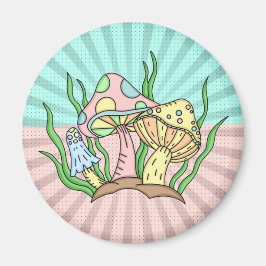Magic Mushroom Cute Pastel Magnet