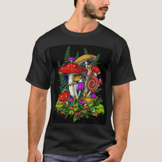Magic Mushroom Fungus Fungi Buddha Zen OM T Shirt