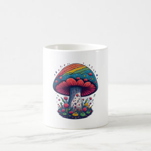 Magic Mushroom Galenhetare Kawaii-kungariket Kaffemugg