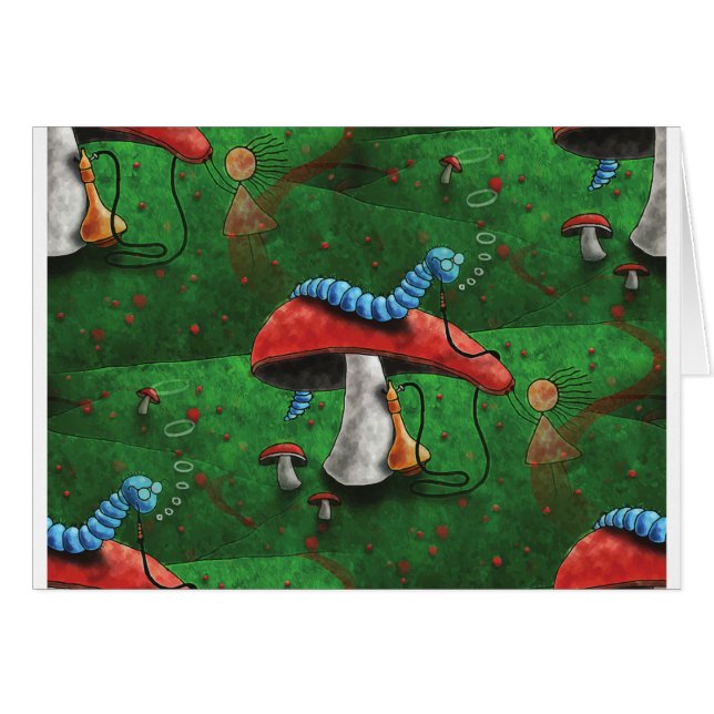 Magic Mushroom Hälsningskort (Framsidan Horizontal)