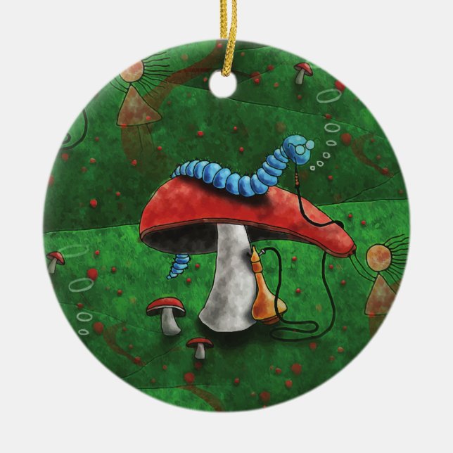 Magic Mushroom Julgransprydnad Keramik (Framsidan)