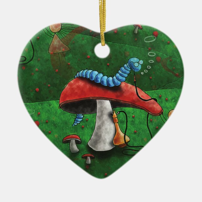 Magic Mushroom Julgransprydnad Keramik (Framsidan)