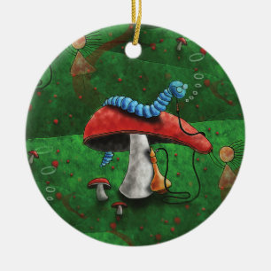 Magic Mushroom Julgransprydnad Keramik