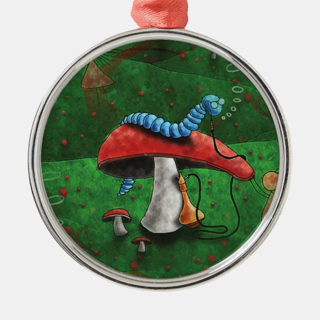 Magic Mushroom Julgransprydnad Metall (Framsidan)
