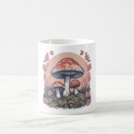 Magic Mushroom Meadow D12 Kaffemugg