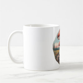 Magic Mushroom Meadow D24 Kaffemugg