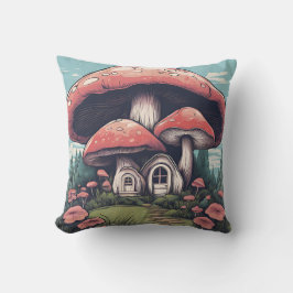 Magic Mushroom Meadow D6 Kudde