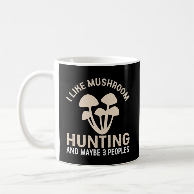 Magic Mushroom Mushroom Hunting Funny Mushroom Kaffemugg (Vänster)