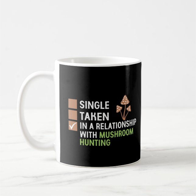 Magic Mushroom Mushroom Hunting Funny Mushroom Kaffemugg (Vänster)