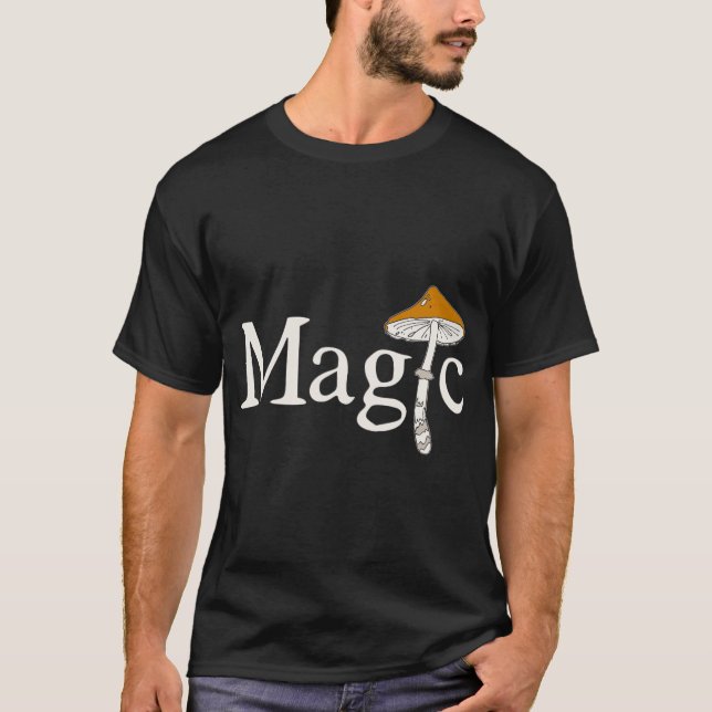 Magic Mushroom Psychedelic Svamprummen är uppringd T Shirt (Framsida)