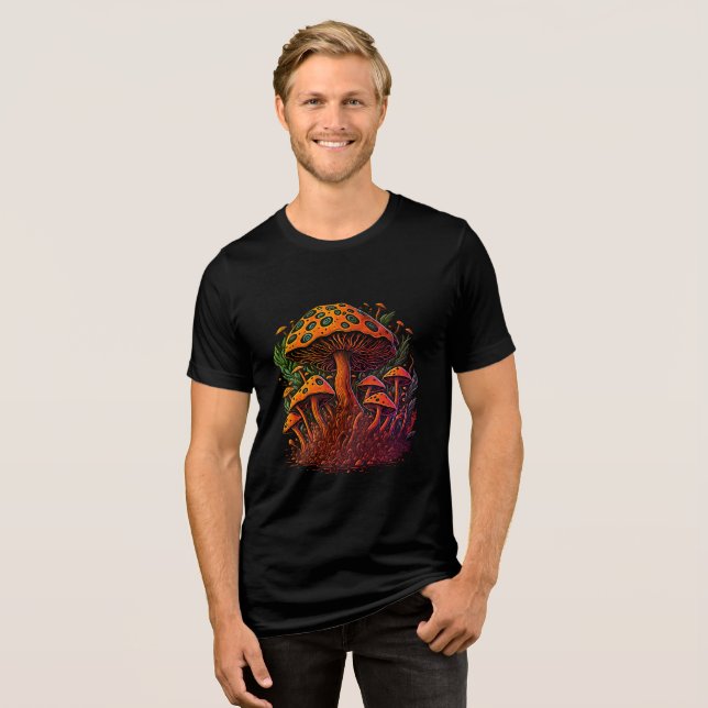 Magic Mushroom Retro Vibes Tee (Framsida Full)