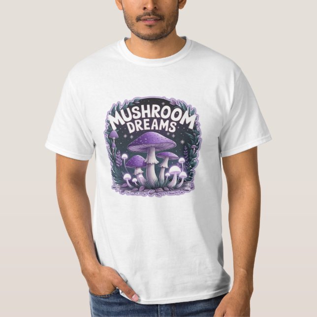 Magic Mushroom Theckwork for Fläkt T Shirt (Framsida)