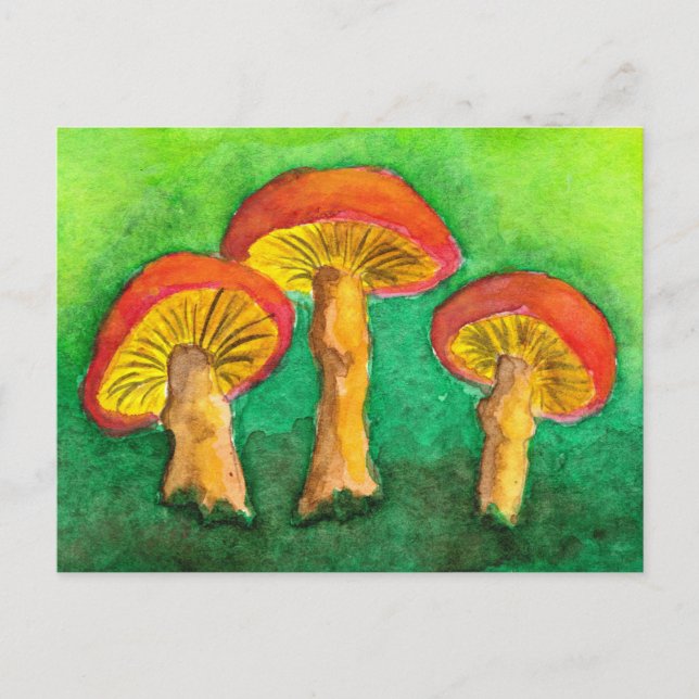 Magic Mushroom Trio-vykort Vykort (Framsida)