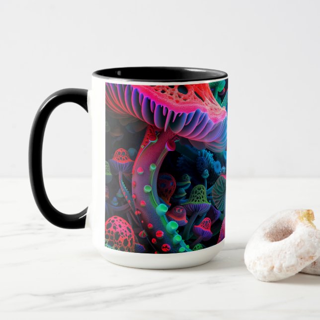 Magic Mushroom Wonderland Mugg (Med munk)