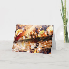 Magic Music Note Piano-lärare Festive helgdag Helgkort