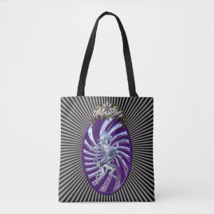 Magic Mythical Silver Unicorn Tygkasse