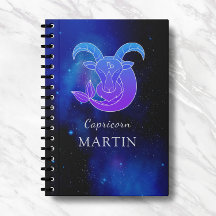 Magic Namn med Zodiac-tecken Capricorn-antecknings