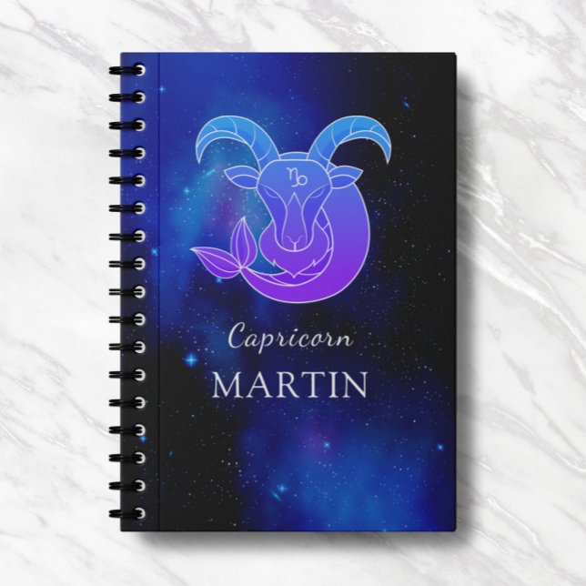 Magic Namn med Zodiac-tecken Capricorn-antecknings Anteckningsbok (Skapare uppladdad)