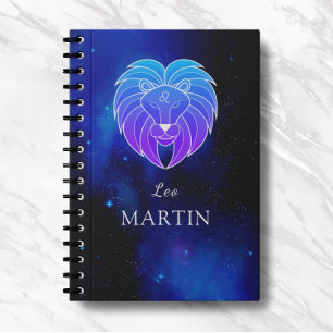 Magic Namn med Zodiac-tecken Leo-anteckningsbok Anteckningsbok