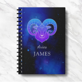 Magic Namn med Zodiac-tecken Passbook Anteckningsbok