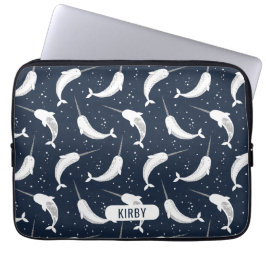 Magic Narwhals in Space Laptop Fodral