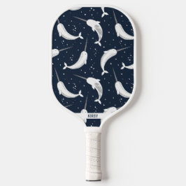 Magic Narwhals in Space Pickleball Paddle