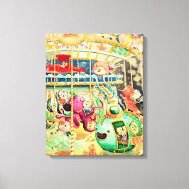 Magic Nautical Carousel Canvastryck