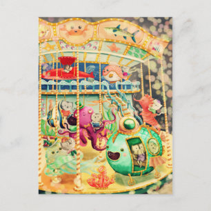 Magic Nautical Carousel Vykort