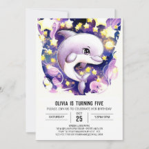 Magic Nautical Kids' Dolphin Birthday