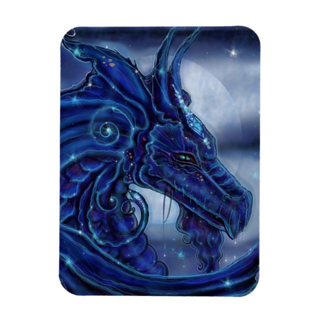 "Magic Night"-fantasi av Renee Lavoie Magnet (Vertikal)