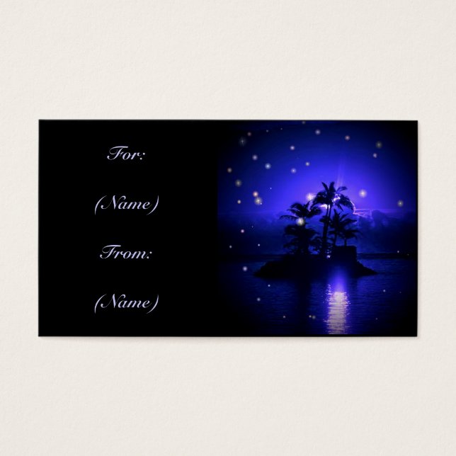 Magic Night Gift Märkre Visitkort (Framsidan)