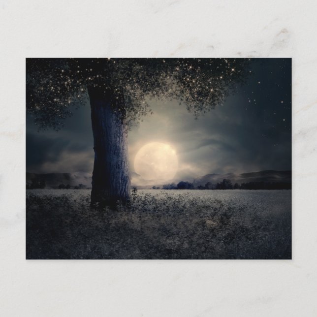 Magic Night Måne vykort (Framsida)