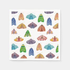 Magic night Mth mönster. Mystisk fjäril Pappersservett