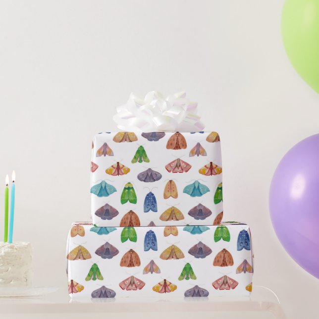 Magic night Mth mönster. Mystisk fjäril Presentpapper (Festgåvor)