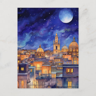 Magic Night Over San Miguel de Allende, Mexiko Helg Vykort