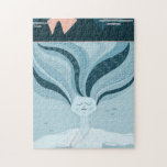 Magic night sjöjungfru. Havets blåhavssjö Pussel<br><div class="desc">Magic navy Blue nautical night sjöjungfru jigszle puzzle.</div>