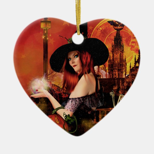 Magic Night Witch Heart Ornament (Framsidan)